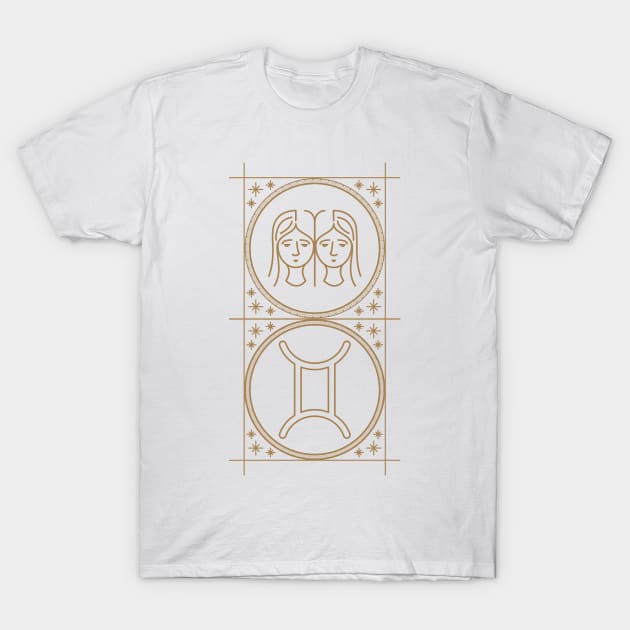 Gemini star sign T-Shirt by JstCyber